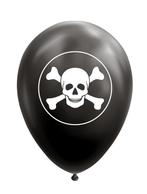 Ballonnen Zwart Doodskop Pirate (8st), Hobby en Vrije tijd, Ophalen of Verzenden, Nieuw