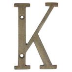 Letter groot K, brons antiek, Huis en Inrichting, Woonaccessoires | Overige, Nieuw, Ophalen of Verzenden
