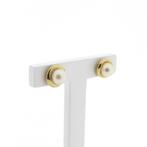 Gouden oorstekers met parel (Oorbellen), Gebruikt, Overige kleuren, Ophalen of Verzenden, Met edelsteen