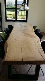 Boomstamtafel | boomstam | uniek eiken uit één stuk op maat, Huis en Inrichting, Eikenhout, 50 tot 100 cm, Vijf personen of meer