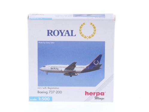 Schaal 1:500 Herpa 505727 Royal Boeing 737-200 Reg. C-FNA..., Hobby en Vrije tijd, Modelbouw | Vliegtuigen en Helikopters, Zo goed als nieuw