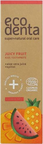 ECODENTA KIDS JUICY FRUIT TOOTHPASTE TANDPASTA TUBE 75 ML, Verzenden, Nieuw