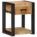 vidaXL Nachtkastje 40x35x50 cm massief ruw hout mango, Verzenden, Nieuw, Hout