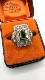 Ring Geel goud Smaragd - Diamant, Sieraden, Tassen en Uiterlijk, Ringen, Nieuw