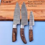 Keukenmes - Chefs knife - hout, gevouwen staal - Noord