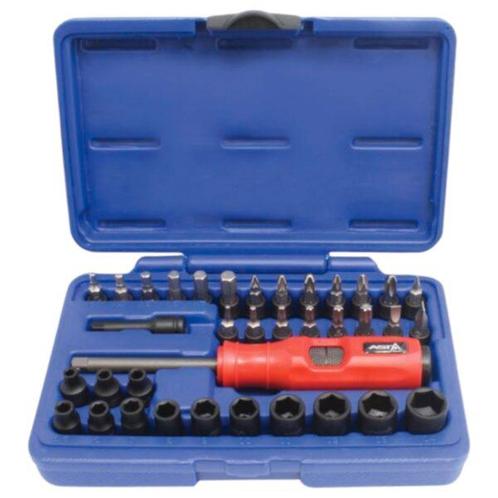 Slagschroevendraaier 37 Delig - Kracht Bitten Set - Impact S, Doe-het-zelf en Verbouw, Gereedschap | Handgereedschap, Nieuw, Ophalen of Verzenden