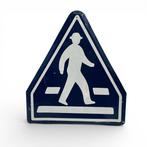 Japans vintage metalen verkeersbord – oversteekplaats -