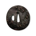 Museumkwaliteit Edo-periode Tsuba - Slag bij de