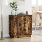 vidaXL Dressoir met LED, Gerookt Eiken, 71x34.5x75 cm,, Minder dan 45 cm, Verzenden, Nieuw, 70 cm of meer