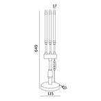 LED Kweeklamp VITARO-3 ST Mini 10W - Op Voet, 3 Armen, Di..., Ophalen of Verzenden, Nieuw