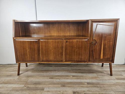 Credenza - Art Deco dressoir in beukenhout uit de jaren 50 -, Antiek en Kunst, Kunst | Designobjecten