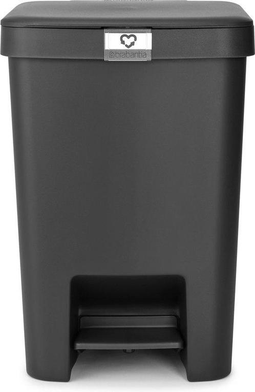 Brabantia Prullenbak StepUp 25L - Dark, Huis en Inrichting, Woonaccessoires | Prullenbakken, Verzenden