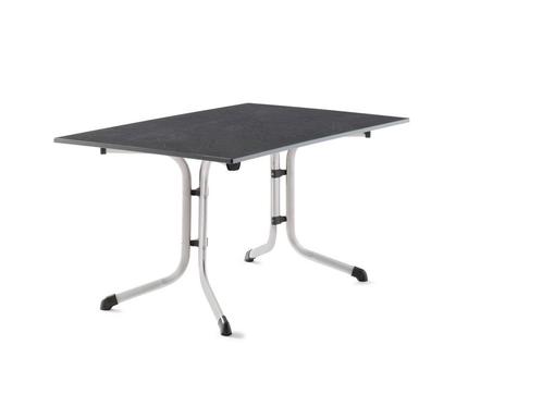 Sieger Boulevard klaptafel Vivodur 140x90cm - Grafiet, Tuin en Terras, Tuintafels, Ophalen of Verzenden