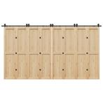 vidaXL Doos met onderdelen voor schuifdeur 400 cm staal, Doe-het-zelf en Verbouw, IJzerwaren en Bevestigingsmiddelen, Verzenden