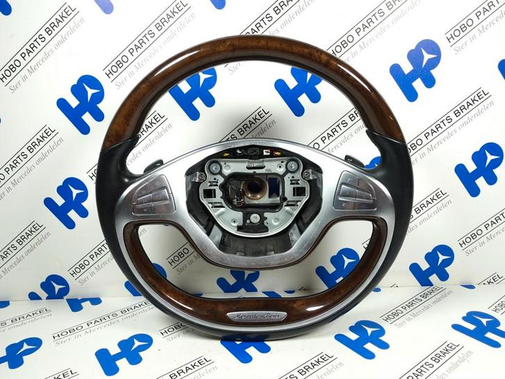 Stuurwiel S-klasse w222 Hout, Auto-onderdelen, Besturing, Gebruikt, 3 maanden garantie, Mercedes-Benz, Ophalen of Verzenden