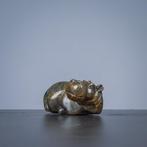 Beeldje - Nijlpaard - Serpentine steen