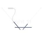 Luceplan Across Hanglamp LED, blauw/wit - H.62 cm - B.102 cm, Huis en Inrichting, Lampen | Hanglampen, Verzenden, Nieuw