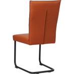 Leren eetkamerstoel Retro - Toledo Cotto (cognac) - Sledepo, Huis en Inrichting, Stoelen, Overige kleuren, Leer, Ophalen of Verzenden