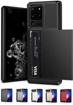 Galaxy S21 Ultra Slide Armor Hoesje Met Pashouder, Ophalen of Verzenden, Nieuw