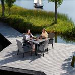 Wicker tafel Tarent met 4 stoelen Rosarno - natuur, Nieuw, Verzenden