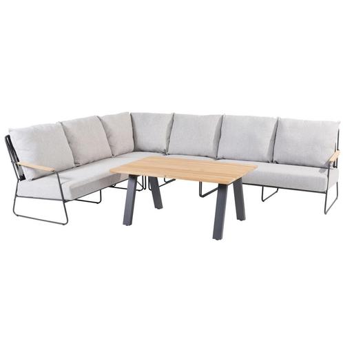 Balade hoek loungeset 5 delig antraciet 4 Seasons Outdoor, Tuin en Terras, Tuinsets en Loungesets, Nieuw, Aluminium, Ophalen of Verzenden
