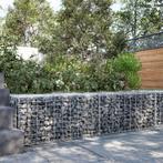 vidaXL Schanskorf 200x50x50 cm gegalvaniseerd ijzer, Tuin en Terras, Bloembakken en Plantenbakken, Verzenden, Nieuw, Metaal