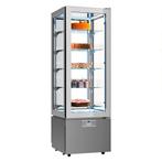 GGM Gastro | Panoramische vitrine - 324 liter - 600mm - 5 |, Verzenden, Nieuw
