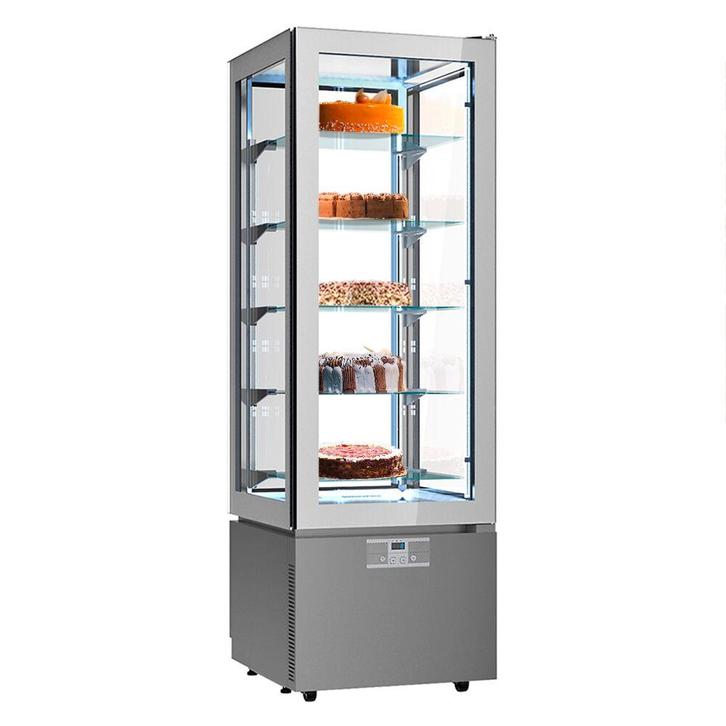 GGM Gastro | Panoramische vitrine - 324 liter - 600mm - 5 |, Witgoed en Apparatuur, Koelkasten en IJskasten, Verzenden