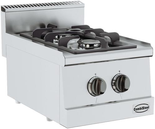 Gas Kookstel | RVS | 2 Branders Combisteel, Zakelijke goederen, Horeca | Keukenapparatuur, Verzenden