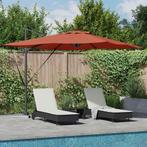 vidaXL Parasol Terracotta 286 x 284 x 270 cm Aluminium en, Verzenden, Nieuw, 2 tot 3 meter