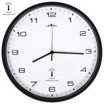 vidaXL Wandklok met quartz uurwerk radiogestuurd 31 cm wit, Huis en Inrichting, Verzenden, Nieuw