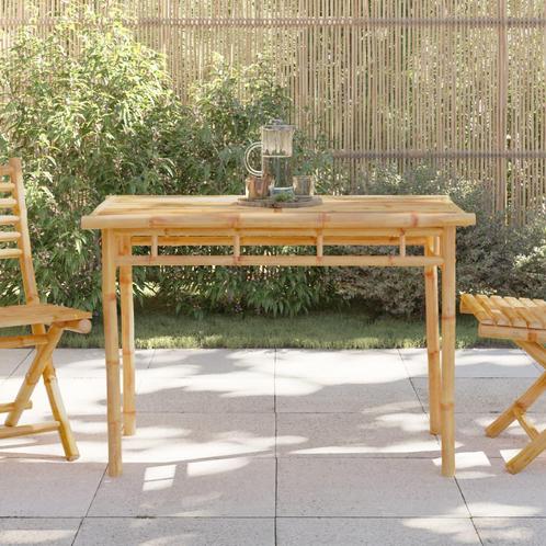 vidaXL Tuintafel 110x55x75 cm bamboe, Tuin en Terras, Tuintafels, Nieuw, Hout, Verzenden