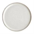Canvas ronde borden met smalle rand | wit | 26,5Øcm | 6 s.., Verzenden