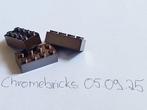 Lego Stenen - brick number 3001 BL custom CHROME BLACK X 125, Nieuw