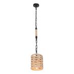 Hanglamp HALIA 16.5 cm 1-lichts Zwart, Bruin, Ophalen of Verzenden, Nieuw, Metaal, 75 cm of meer