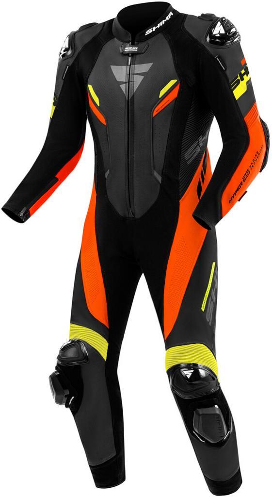 SHIMA Hyper RS Perforated Zwart Rood Geel 1-Delig Motorpak, Motoren, Kleding | Motorkleding, Heren, Nieuw met kaartje, Overall