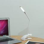 2dekans | Moderne LED lamp met Klemspot 230x410mm Wit – USB,, Huis en Inrichting, Lampen | Tafellampen, Ophalen of Verzenden, Nieuw