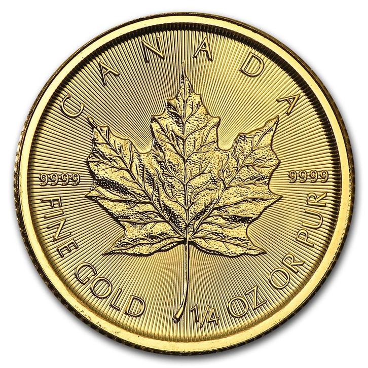 Gouden Canadian Maple Leaf 1/4 oz 2020 (maar 5% boven spot), Postzegels en Munten, Munten | Amerika, Noord-Amerika, Losse munt