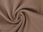 10 meter rib boordstof - Taupe, Overige kleuren, Ophalen of Verzenden, 30 tot 120 cm, Katoen