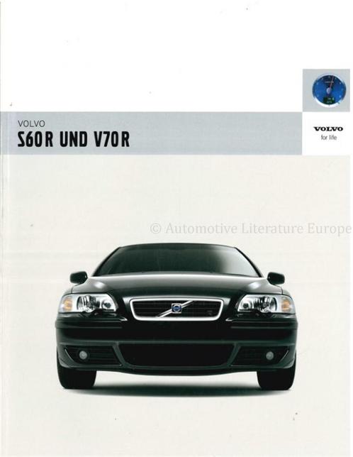 2005 VOLVO S60 R | V70 R BROCHURE DUITS, Boeken, Auto's | Folders en Tijdschriften, Volvo