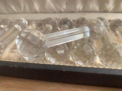 Tafelservies voor 12 (12) - messenleggers - Geslepen kristal, Antiek en Kunst, Antiek | Meubels | Tafels