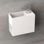 Wastafel Ideavit Solidwash 45x22x38 cm Solid Surface Mat Wit, Ophalen of Verzenden, Nieuw