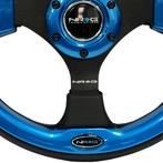 NRG Reinforced Steering Wheel (320mm) Blk w/Blue Trim -, Auto-onderdelen, Banden en Velgen, Ophalen of Verzenden, Nieuw