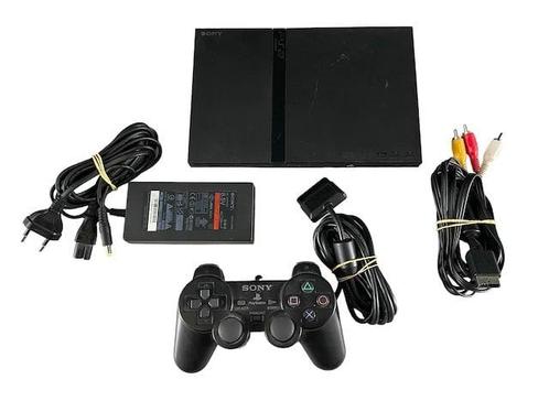 Playstation 2 Slim + Originele Controller (PS2), Spelcomputers en Games, Spelcomputers | Sony PlayStation 2, Verzenden