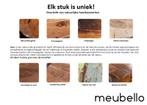 Massieve barkast SCORPION 141cm bruin mangohout, Nieuw, Ophalen of Verzenden
