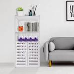 Witte Badkamervloerkast – Compacte Opbergkast met Deuren (90, Huis en Inrichting, Verzenden, Nieuw