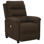 vidaXL Massagestoel stof donkerbruin, Sport en Fitness, Massageproducten, Verzenden, Nieuw