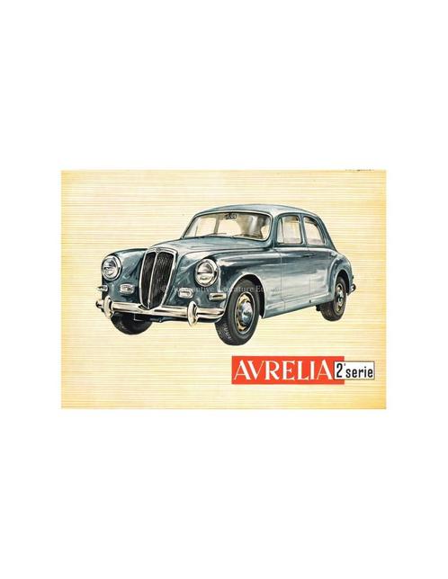 1955 LANCIA AURELIA BERLINA BROCHURE ENGELS, Boeken, Auto's | Folders en Tijdschriften