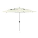 Parasol Zandkleur | Retourdeal | Zonwering voor Terras, Tuin en Terras, Kantelbaar, Nieuw, Ophalen of Verzenden, Stokparasol