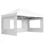Partytent inklapbaar met wanden 4,5x3 m aluminium wit, Verzenden, Nieuw, 2 meter of meer, Partytent
